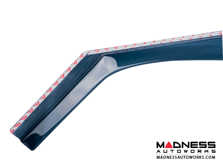 Alfa Romeo Stelvio Side Window Air Deflectors Front/ Rear 4 Piece Set